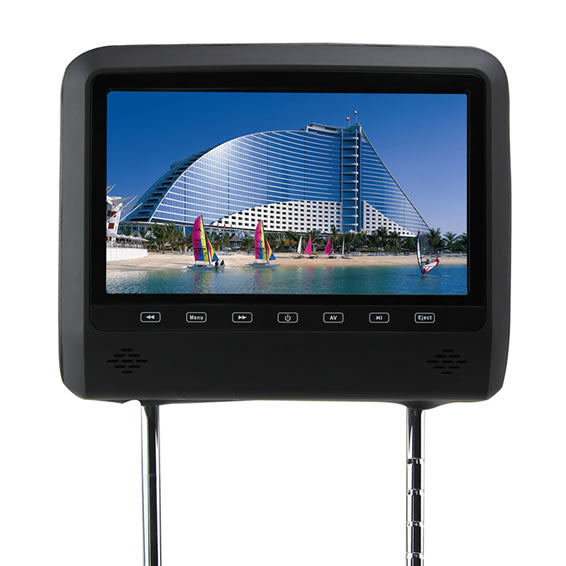 MH701BK-DV monitor with backrest 7"