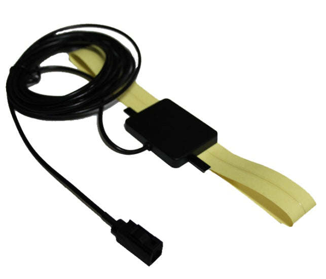 Laviline DAB Antenna LNDAB01 with Amplifier & Black Fakra Connector – 3.5m Cable, 12V