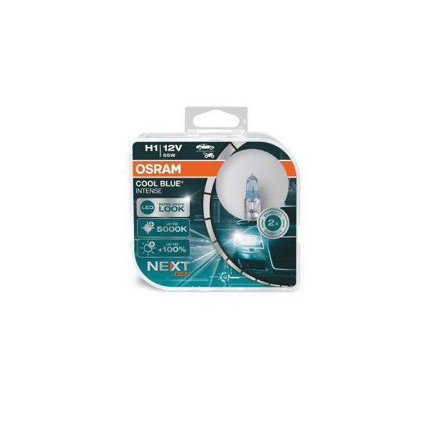 Osram lemputės, H1, COOL BLUE Intense, NextGen, 5000K 55W 64150CB