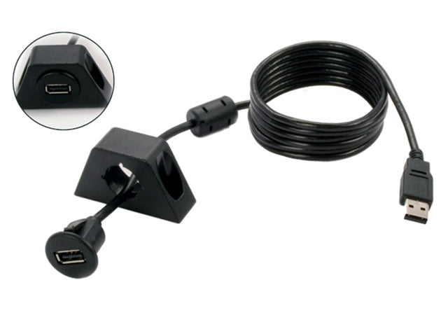 USB connection with holder, cable length 1m