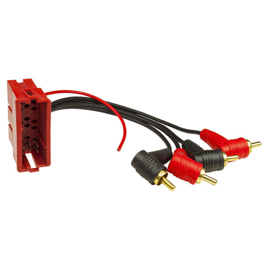 LAUNRC02, Connector auto. Mini ISO 4xRCA A