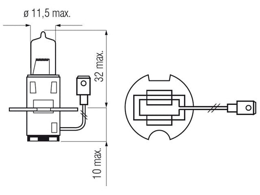 Bosma bulb H3, 100W, Rally