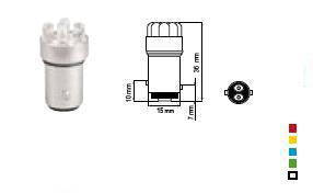 Bosma LED bulb BAY15d, blue