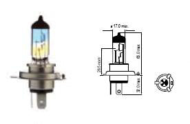 Bosma bulb H4, 75/70W sapphire