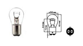 Bosma lamp BAY15d, 12V, 21/5W