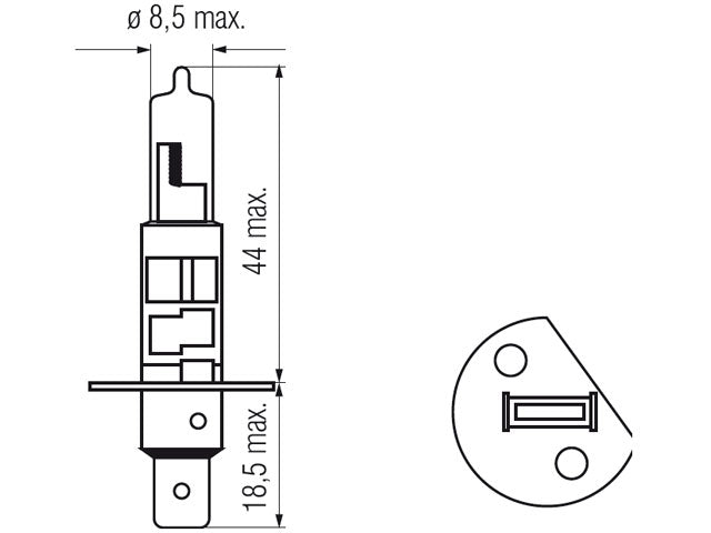 Bosma bulb H1, 24V, 70W, LLHD