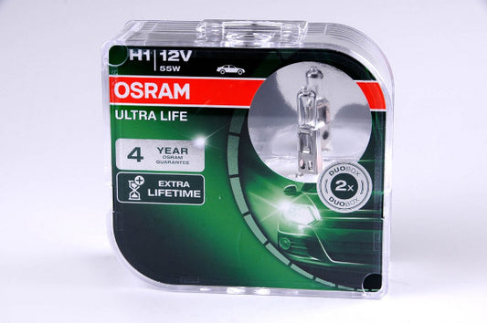 Osram bulbs ULTRA LIFE, H1, DUO 64150