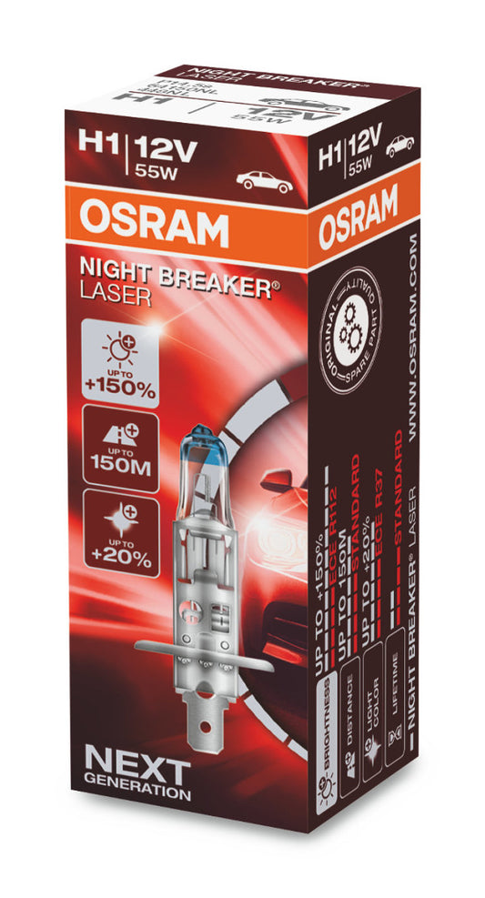 Osram bulbs Night Breaker Laser, H1,