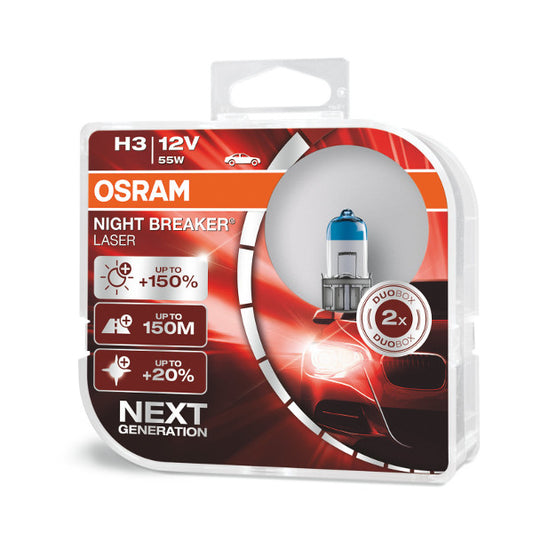 Osram bulbs Night Breaker Laser, H3,D