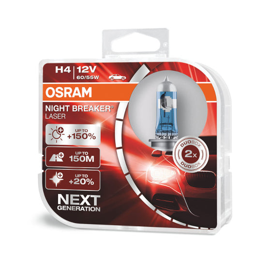 Osram lamps Night Breaker, H4, DUO O6