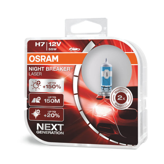Osram bulbs Night Breaker Laser, H7, D