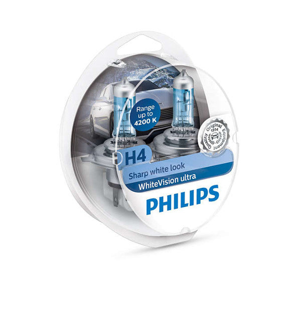 Philips bulbs White Vision Ultra H4,