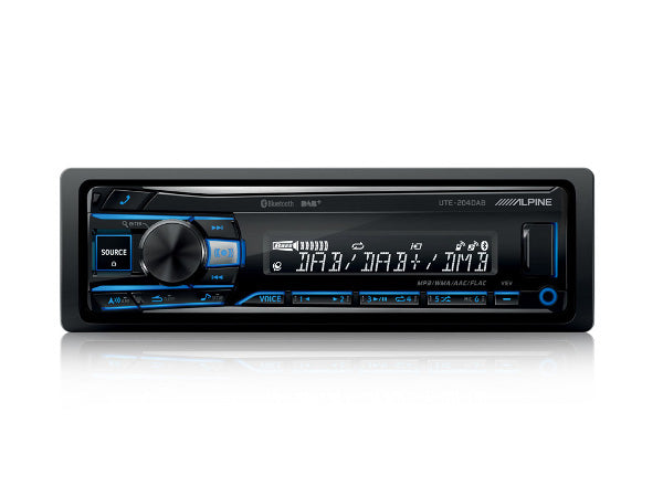 Alpine, UTE-204DAB USB tape recorder with Aux