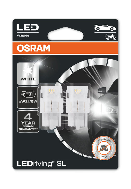 Osram LED bulbs, W21/5W T20 W3x16q 12