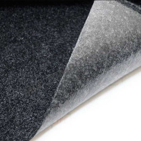 Silent Coat, finishing fabric, black,