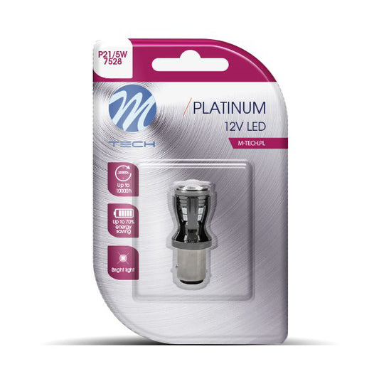 LED bulb BAY15d, red 14x2835SMD