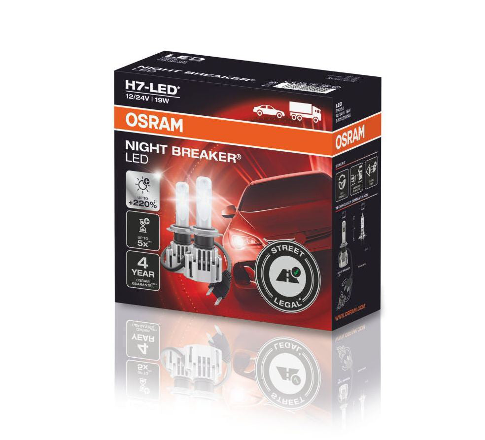 Osram LED main lights H7, 6000K,