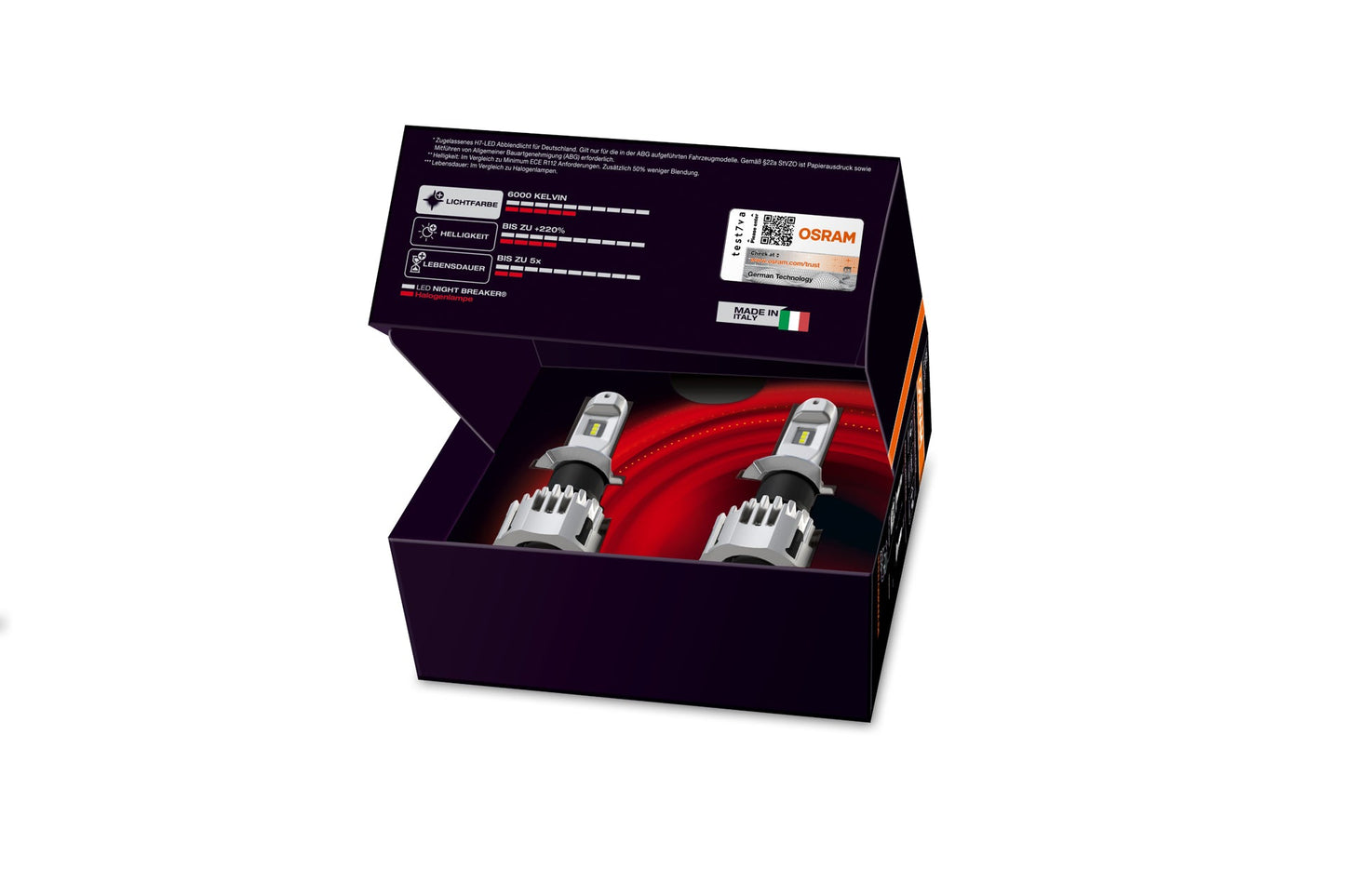 Osram LED main lights H7, 6000K,