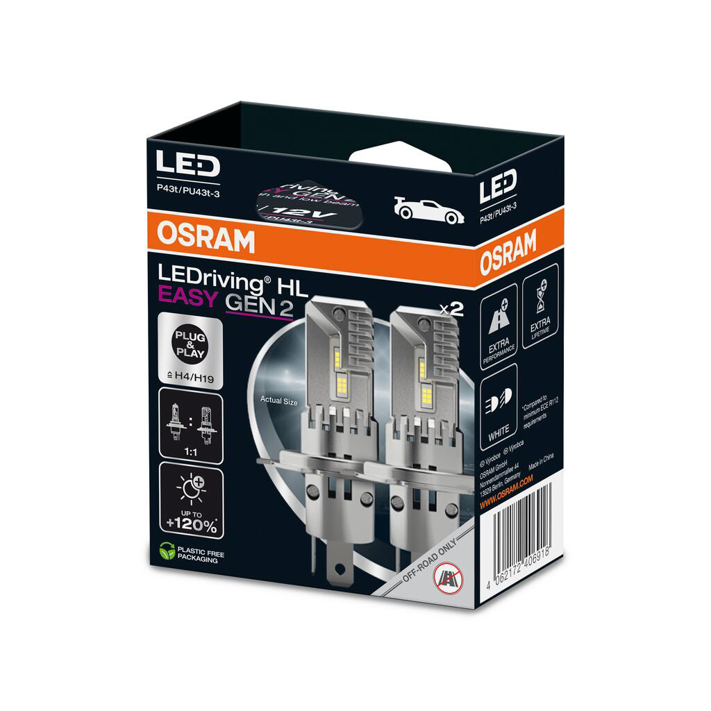Osram LED main lights H4/H19, 65